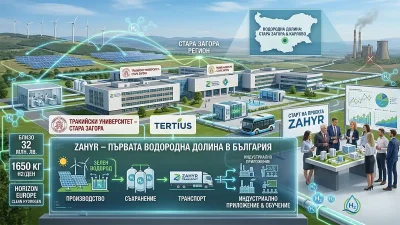 Първата водородна долина в България тръгва от Стара Загора: старт за ZAHYR за 32 млн. лв.