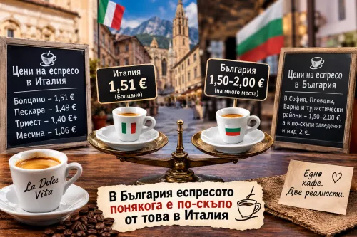Еспресото в Италия поскъпна с 25%: в България кафето вече е по-скъпо