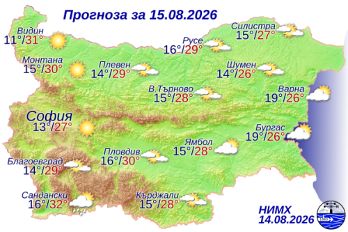 Ето какво време ни очаква на 15 август