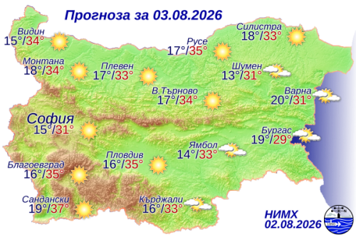 Вижте какво време ни очаква днес