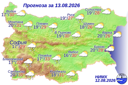 Ето какво време ни очаква на 13 август