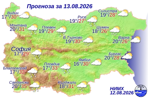Ето какво време ни очаква на 13 август