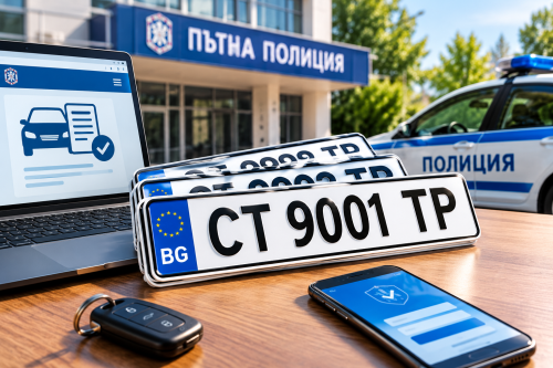 МВР пусна нова серия: тръгна записването за номера по избор от СТ 9001 ТР до СТ 9999 ТР