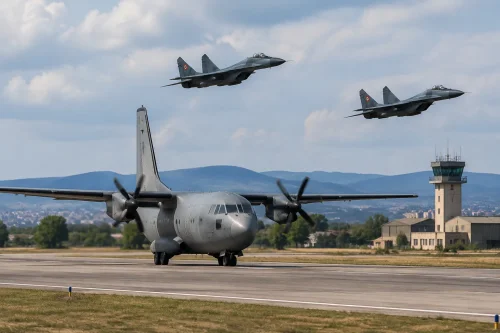 Български МиГ-29 принудиха C-27J Spartan да кацне в Граф Игнатиево