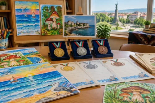 Деца от Казанлък спечелиха три призови места в конкурс