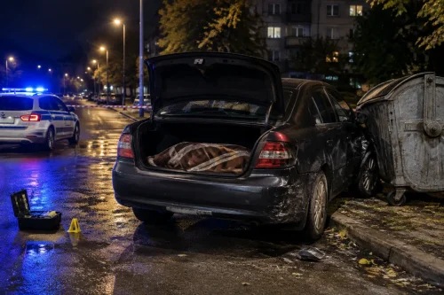 Полицията в Димитровград откри труп в багажник след катастрофа