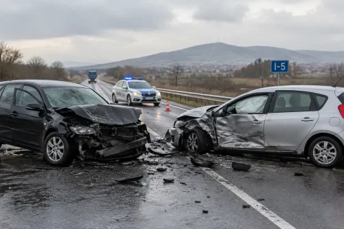 Катастрофа на I-5 край Казанлък затвори пътя, има данни за загинал