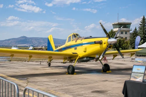 Air Tractor пристигна от Испания и кацна пред публиката в Стара Загора