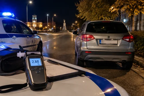 В Чирпан задържаха шофьор с 2,88 промила