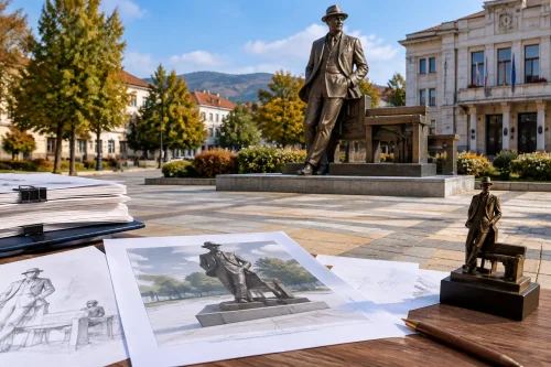 Ваньо Колев печели конкурса за скулптура на Чудомир в Казанлък