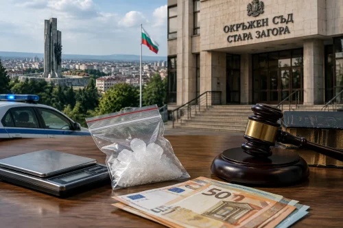 Съдът в Стара Загора даде 1 година затвор за метамфетамин