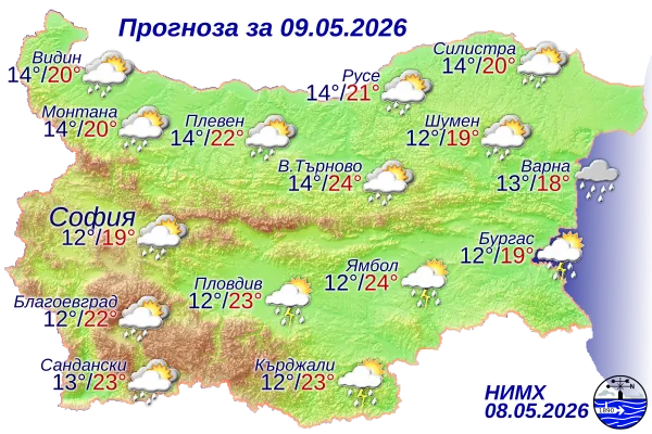 Дъжд, гръмотевици и хладен вятър: времето днес ще остане нестабилно