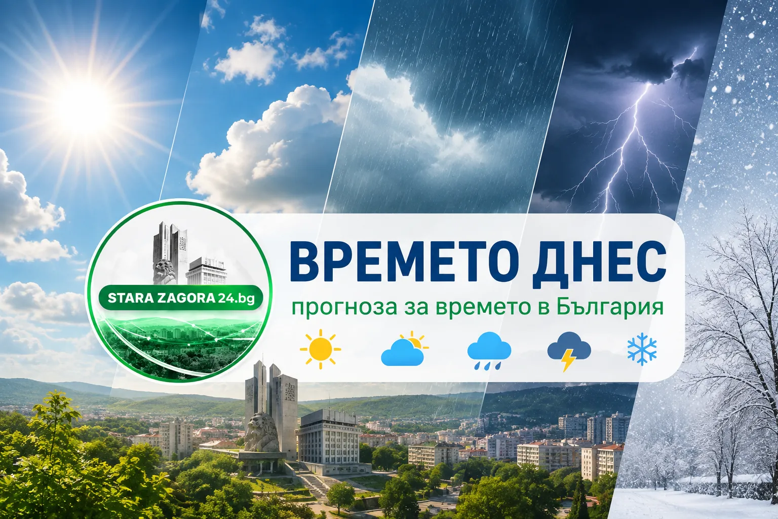 Ето какво време очаква старозагорци на 24 август 2026 г.