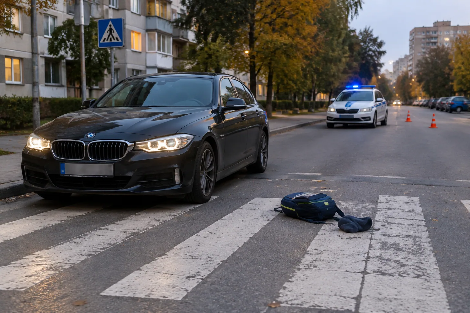 БМВ блъсна 10-годишно дете на пешеходна пътека в Стара Загора