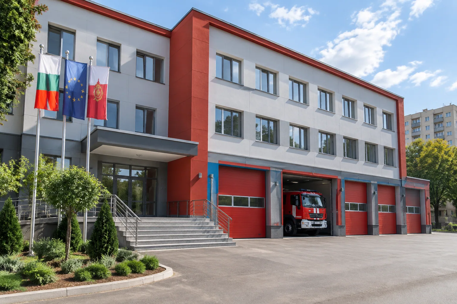 Пожарната в Стара Загора показа обновената си сграда за 206 182 евро