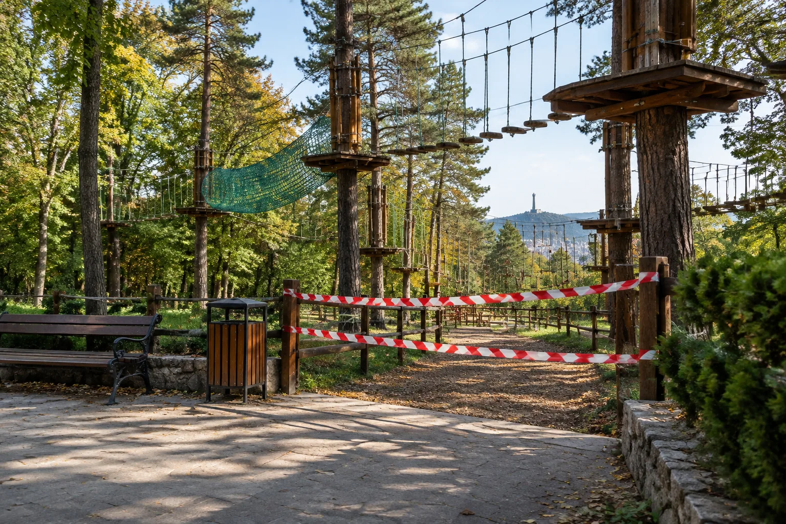 Въжената градина в Аязмото спира за два дни