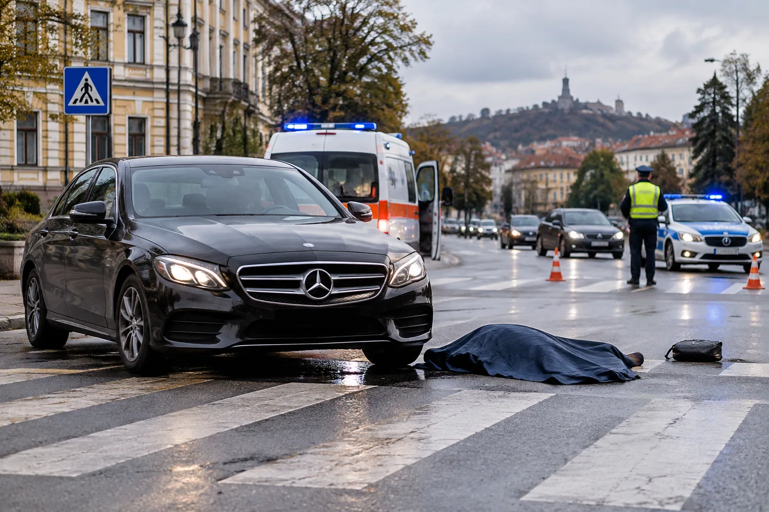Шофьор на Мерцедес блъсна възрастна жена в Казанлък