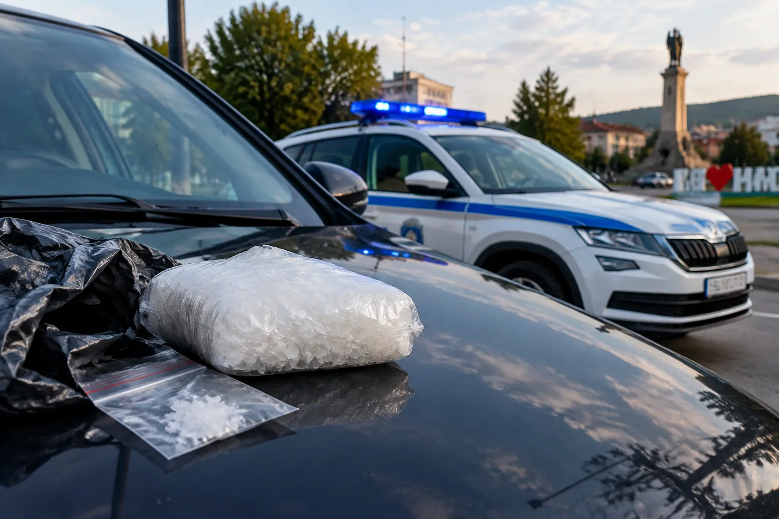 ОДМВР-Стара Загора задържа двама с близо 100 г метамфетамин