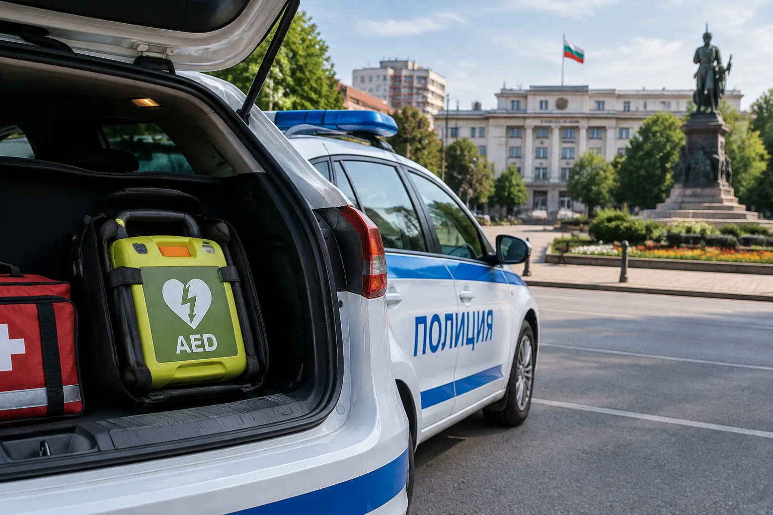 Парламентът одобри: МВР ще носи дефибрилатори в патрулки