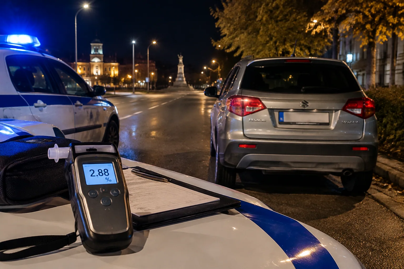 В Чирпан задържаха шофьор с 2,88 промила