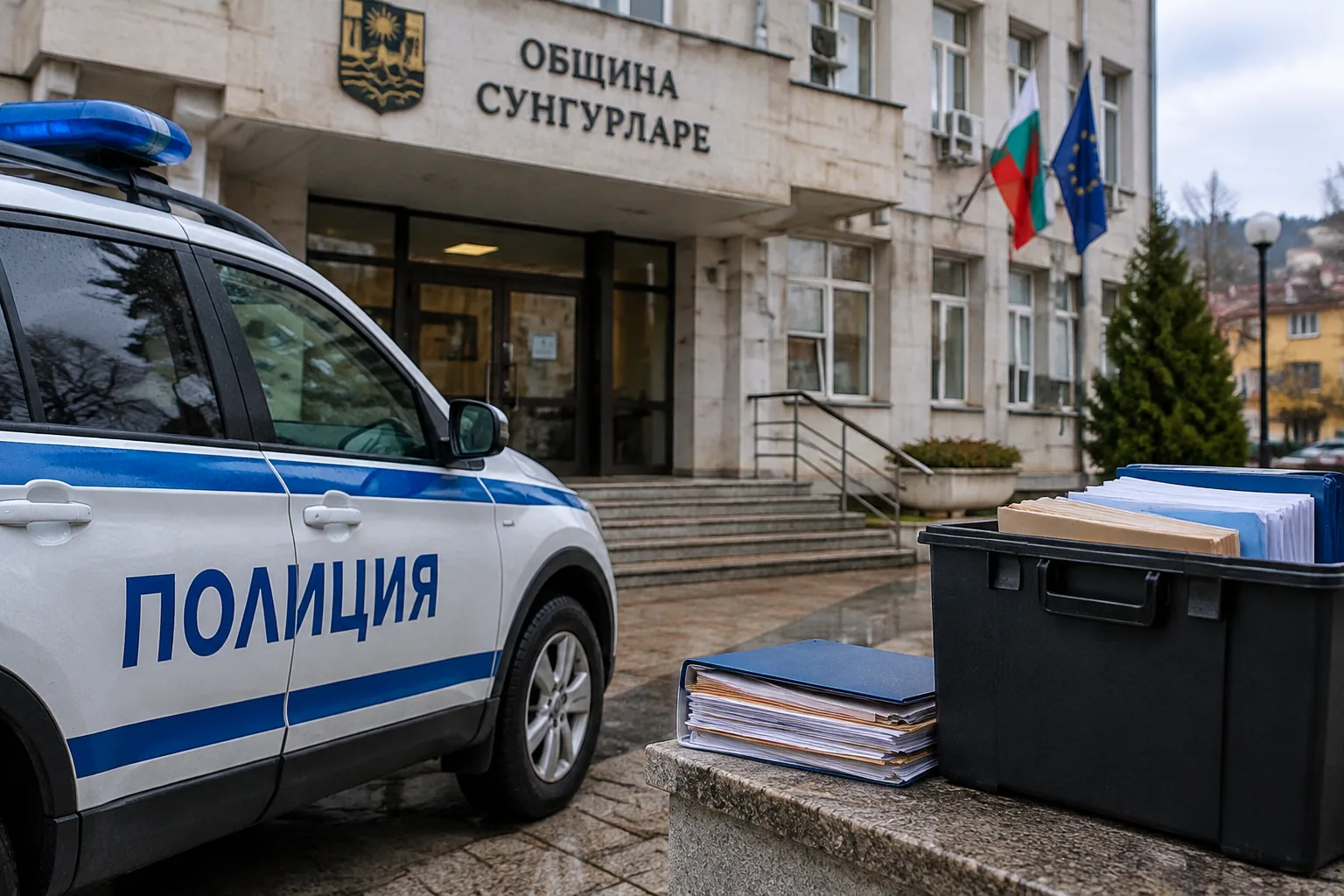 Полиция влезе в Община Сунгурларе и иззе документи