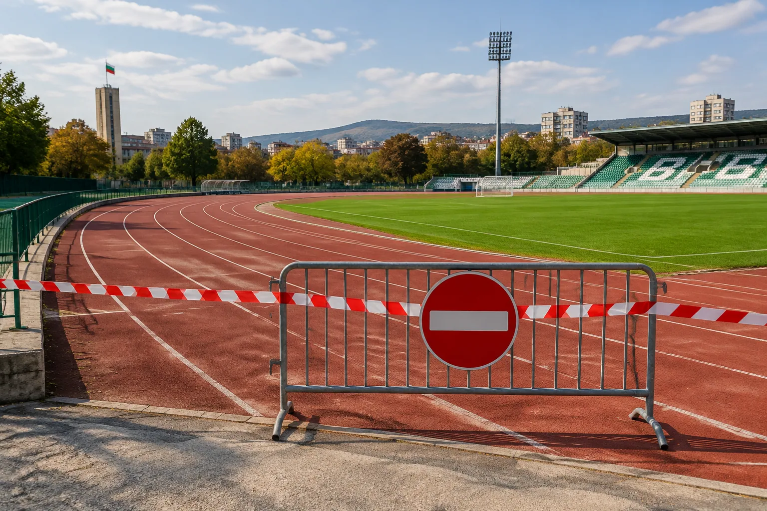 Пистата на стадион „Берое“ затваря за граждани на 21 и 24 октомври