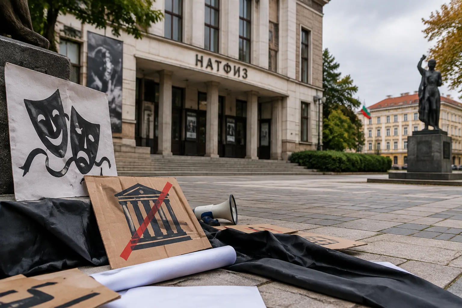 Студенти от НАТФИЗ поискаха оставките на ректора и министъра