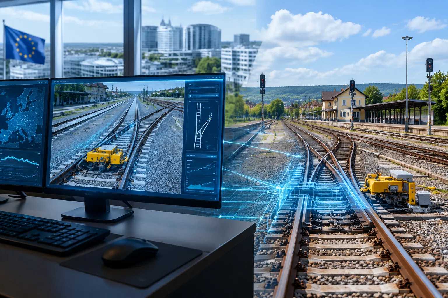 Europe’s Rail тества дигитален близнак на гара в Чехия