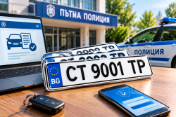 МВР пусна нова серия: тръгна записването за номера по избор от СТ 9001 ТР до СТ 9999 ТР