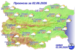 Вижте какво ще бъде времето на 2 юни